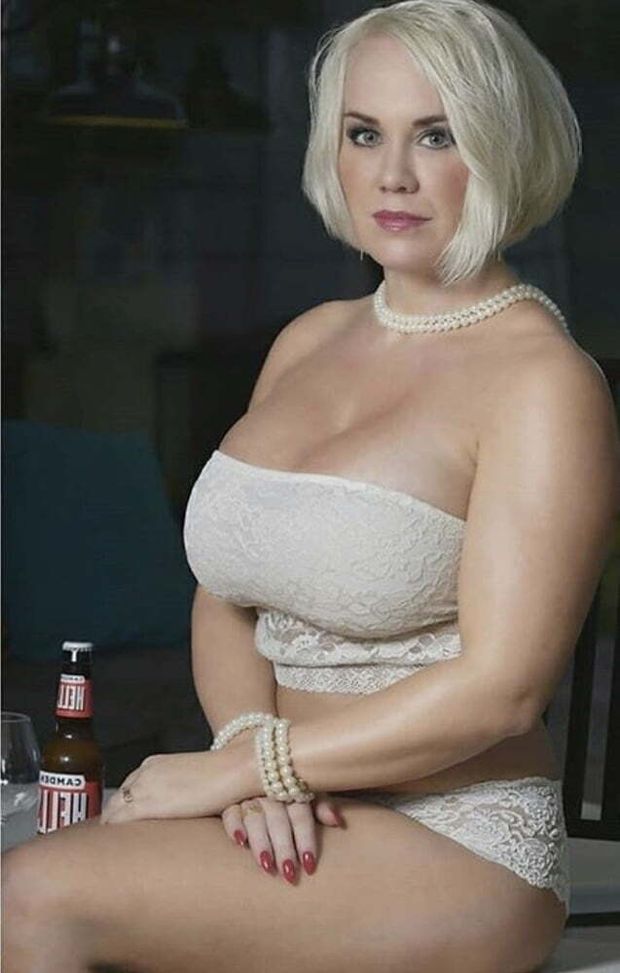Busty Classy Blonde Milf with Big Tits