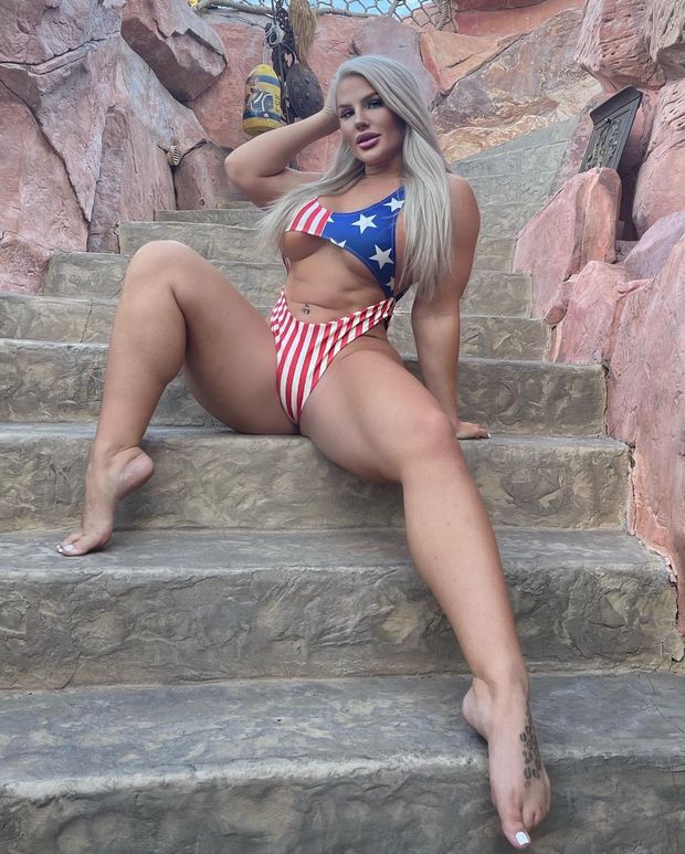 posing on the stairs