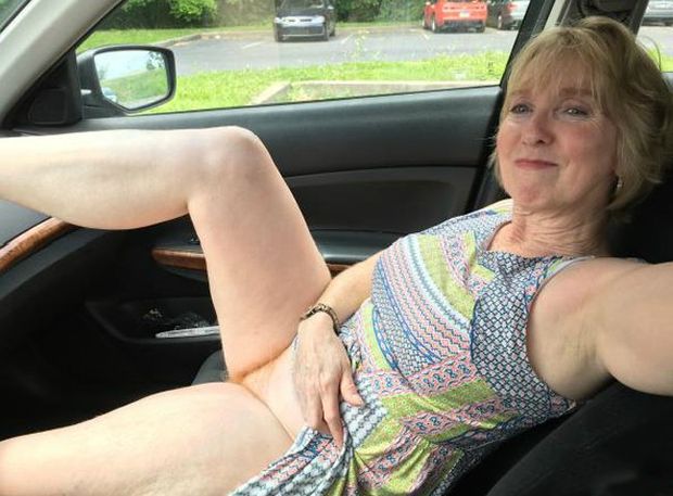 grandma shows me a peek, as i was taking her to the store