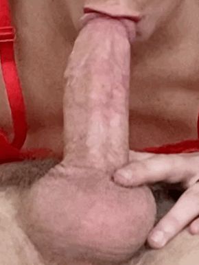 Going all the way down that cock!