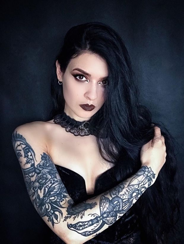 Inked dark beauty