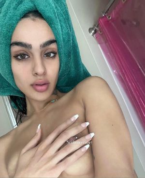 just out of the shower