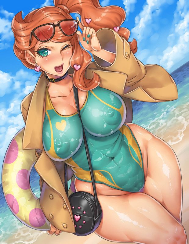 Sexy redhead in the swimsuit - Sonia - POkemon - Nintendo