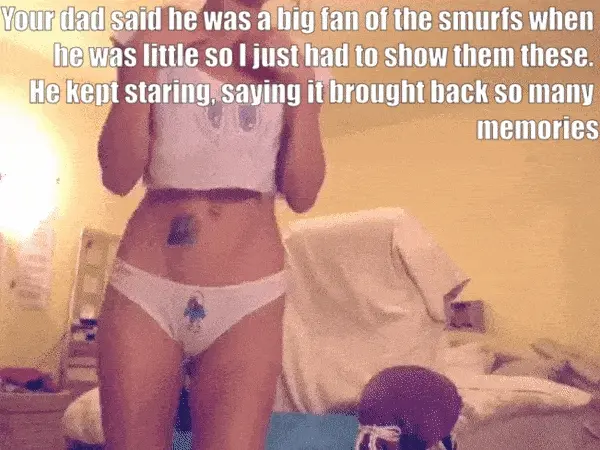 I'm sure my girlfriend's panties brought back more than memories for my dad