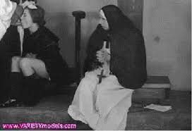 Nun receiving SATAN's seed.