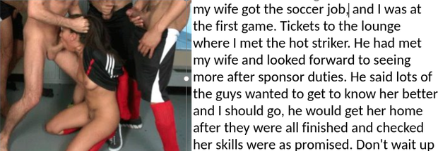 Wife at soccer club