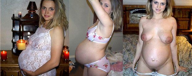 Lovely naked preggo