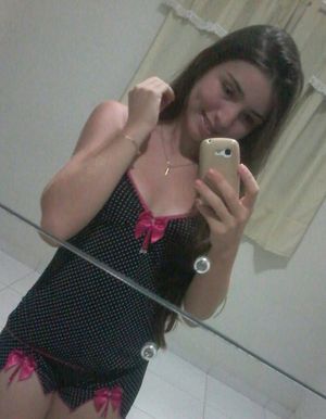 Brazilian teen slut Taise Freitas in lingerie - sexy fuck slut