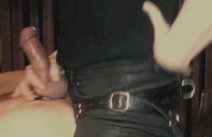 Leather pants, Strapon, and fucking me til I leak