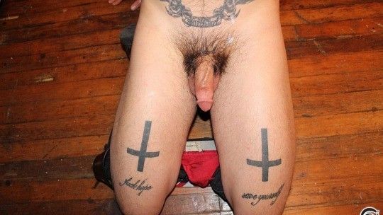 Faggot's meat dedicated to Satan.