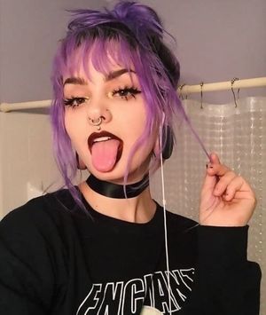 Tongue out