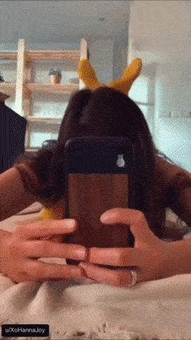 from behind