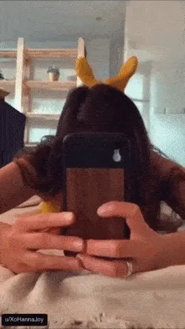 from behind