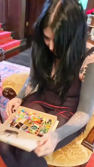 Kat von D pantyhose upskirt