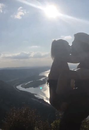 mommy loves going on vacation with my bully he makes her feel good