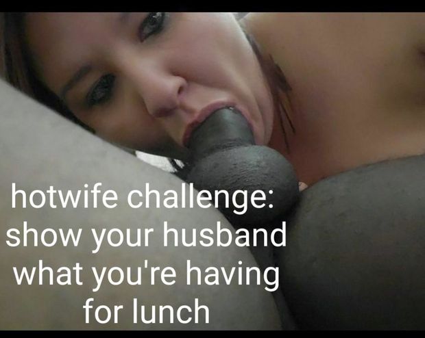 Hotwife having a big lunch