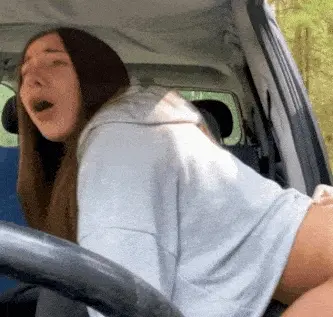Brunette car doggystyle sfw