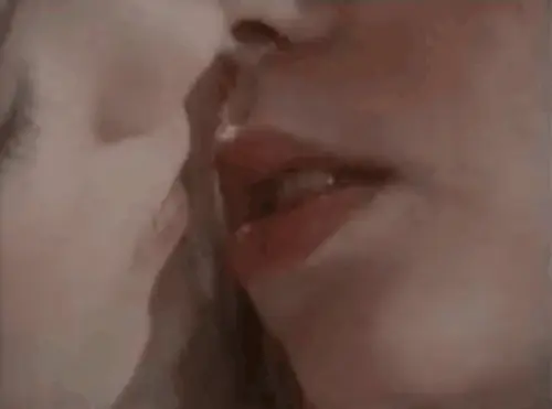 Retro lesbian tongue licking