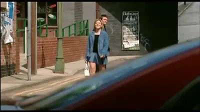 Corrie Leanne sexy very short blue skirt 2 (classic epside)