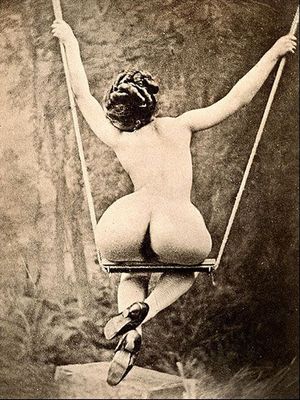 Curvy Victorian Booty on Swing