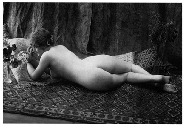 Big Booty Vintage Babe Reclining
