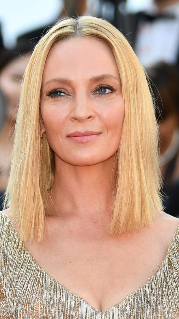 Classic Badass Babe: Uma Thurman aging beautifully.
