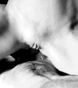 When you cum on his dick...