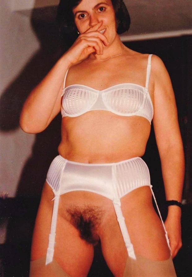 With hairy pussy and strong thighs