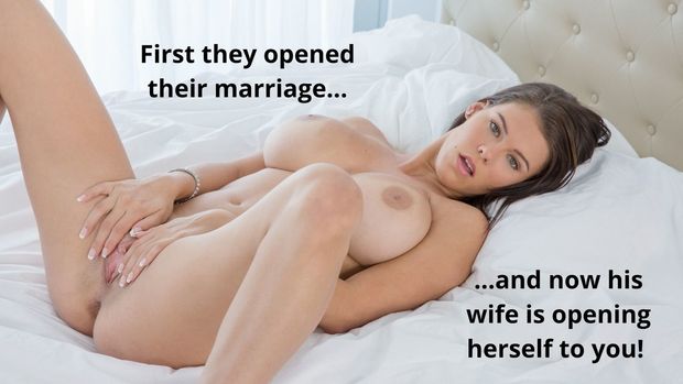 First they opened their marriage...and now his wife is opening herself to you!