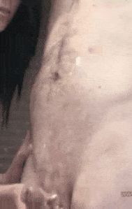 She's amazed at tied up guy's cumload that keeps on giving