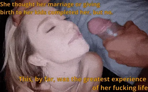 Maybe it looks like desecration to the ignorant, but it's a blessing in reality. Women, take it in your face with pride and joy