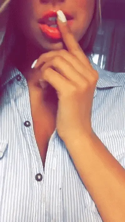 Antje Utgaard - pushing up her boob in a bra