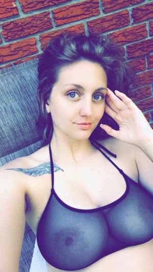 Sheer top with large tits