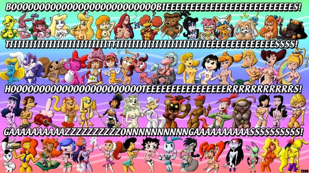 60 Different Topless Women Cartoon Characters