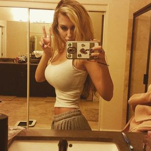 Huge tits blondy selfie