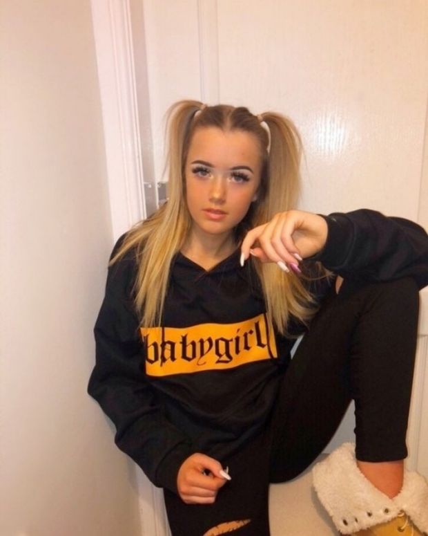 Pigtails blonde hair