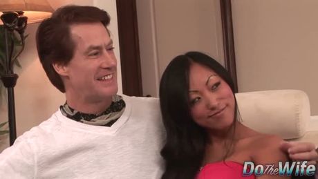 Busty Asian Wife Gaia Gets Her Pussy Stretched and Creampied