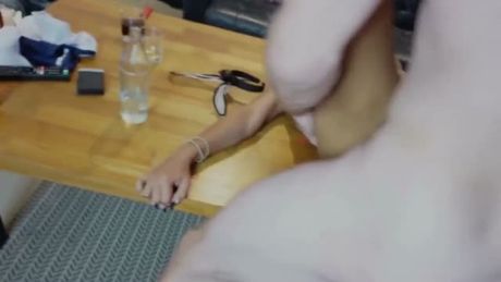 Asian Sluts Double Blowjob Double Fucking At An Office Gangbang