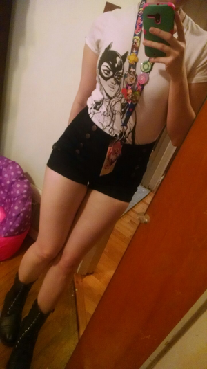 Tight fits on cute nerd