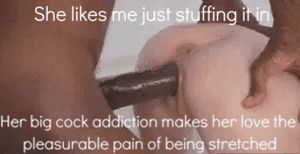 When it hits her cervix, her eyes roll