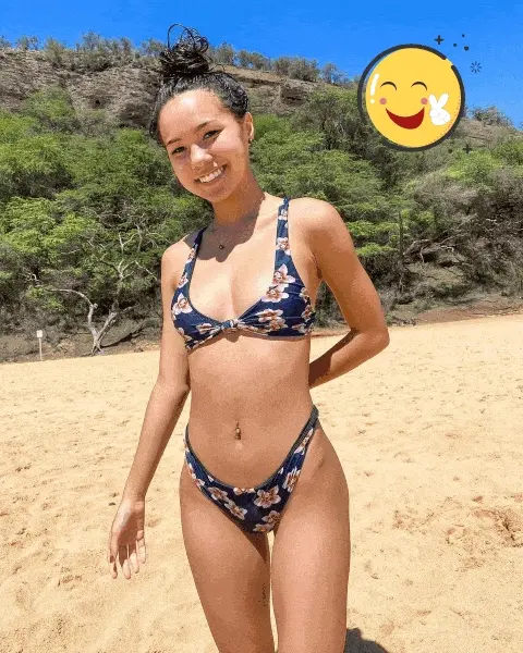 Cutie Filipina Teen Fantastic Smile Bikini Babe Animation