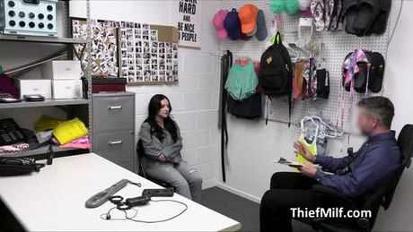 FFM threesome cock milking at the office