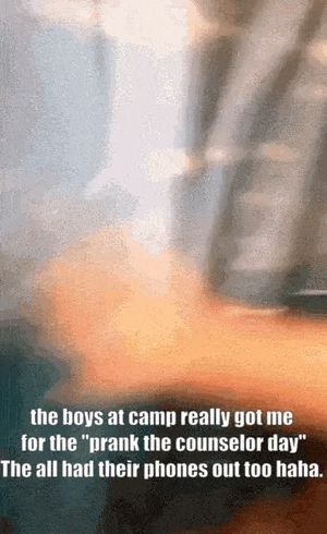 It was a yearly tradition to prank the counselors, my girlfriend just laughed it off