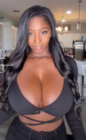 Ellie Mae beautiful boobs in black bra