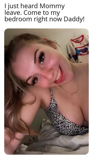 Keyra beckons Daddy to her room