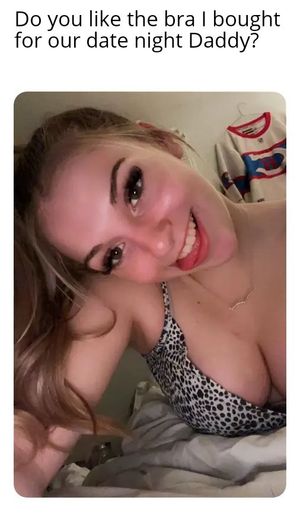 Keyra bought new bra for Daddy