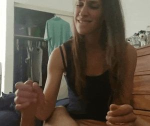 Made a gif of this video I found of my daughter and her bf