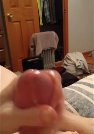 Slow motion close up cumshot