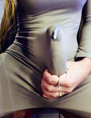 Cumshot through dress