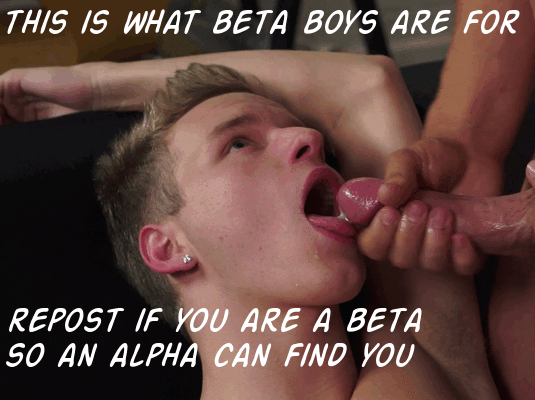 I am a submissive beta man